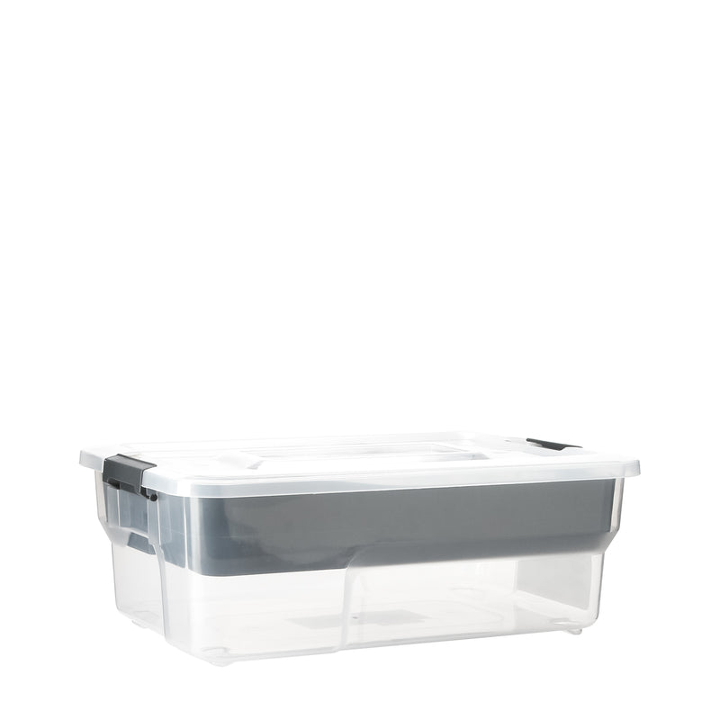 EZY Sort It Multi-Compartment Plastic Storage Container 5L