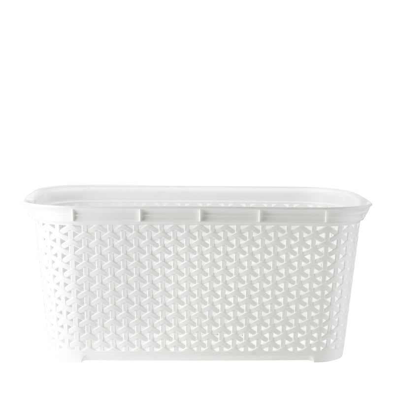 Hobby Life Rattan-Design Storage Box 26L-White