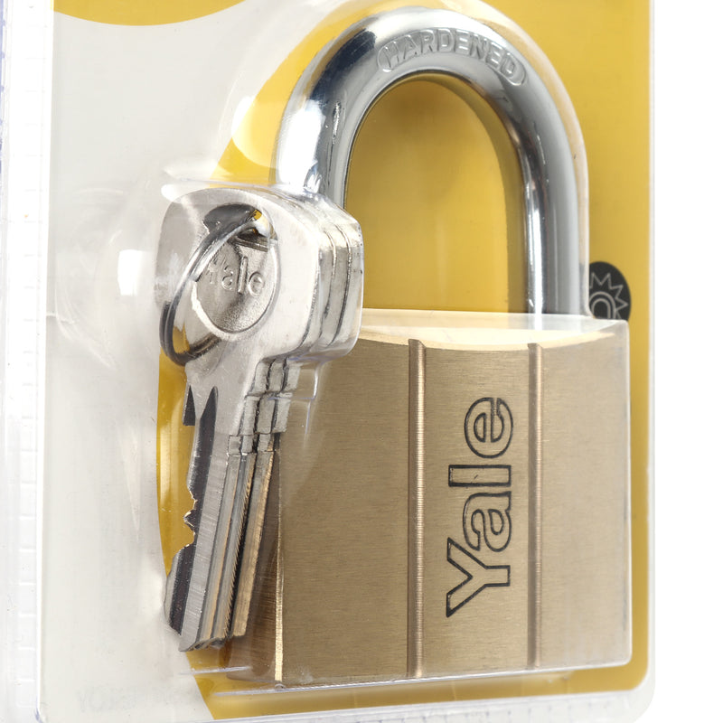 Yale 60mm Solid Brass Padlock with Keys