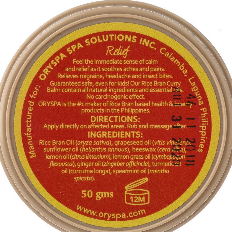 Oryspa Rice Bran Curry Balm 50g