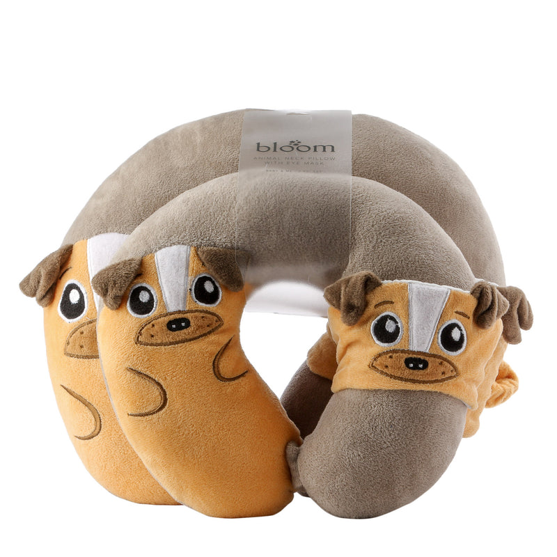 Bloom Baby and Me Dog Neck Pillow with Eye Mask Set of 2