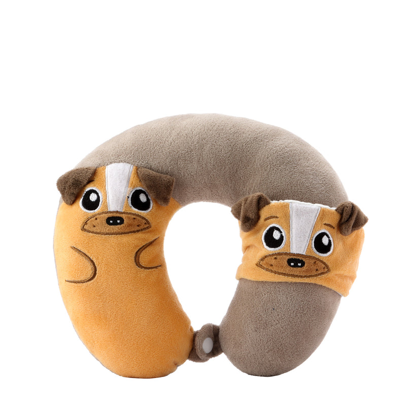 Bloom Baby and Me Dog Neck Pillow with Eye Mask Set of 2