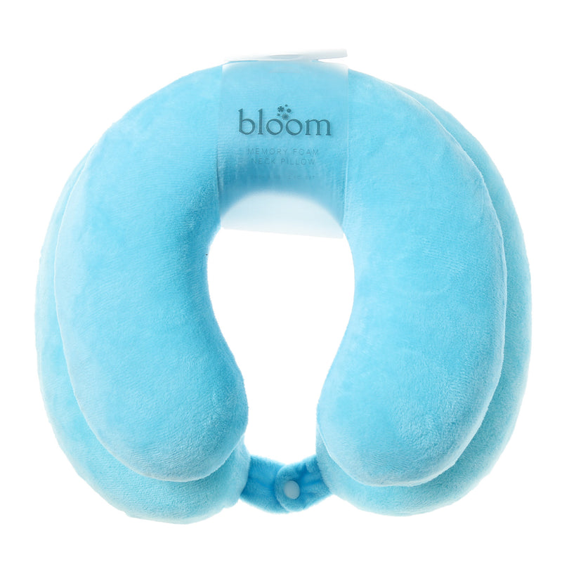 Bloom Baby & Me Memory Foam Neck 2PC Pillow in Blue