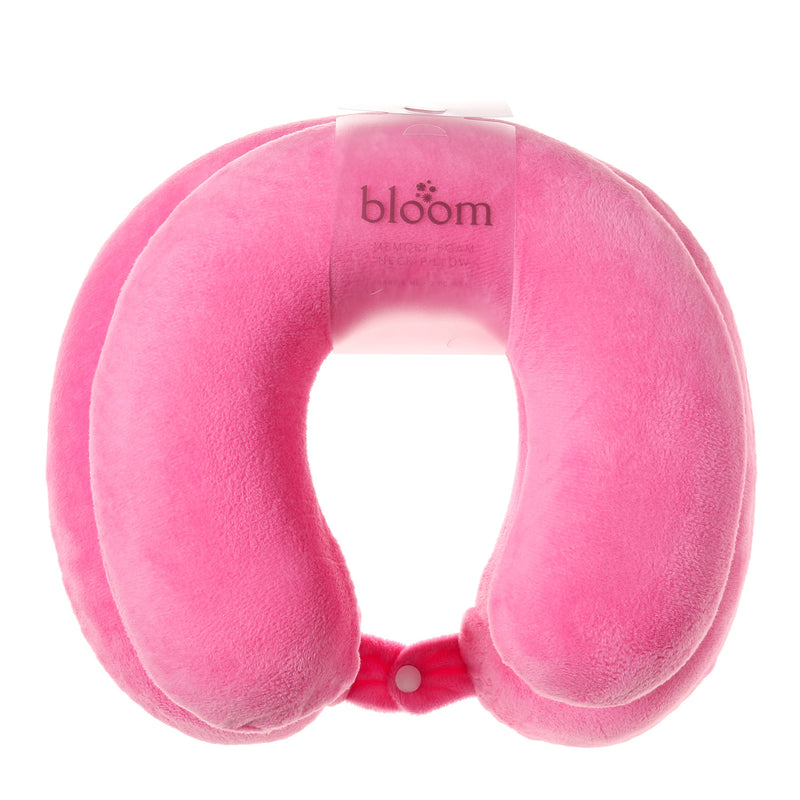 Bloom Baby & Me Memory Foam Neck 2PC Pillow in Pink