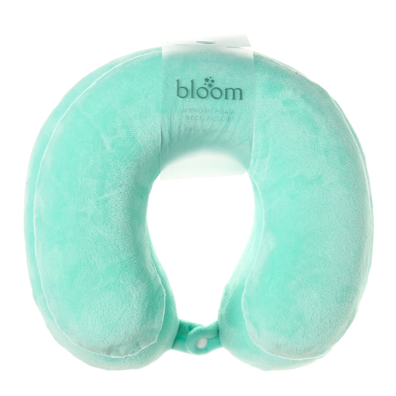 Bloom Baby & Me Memory Foam Neck 2PC Pillow in Turquoise