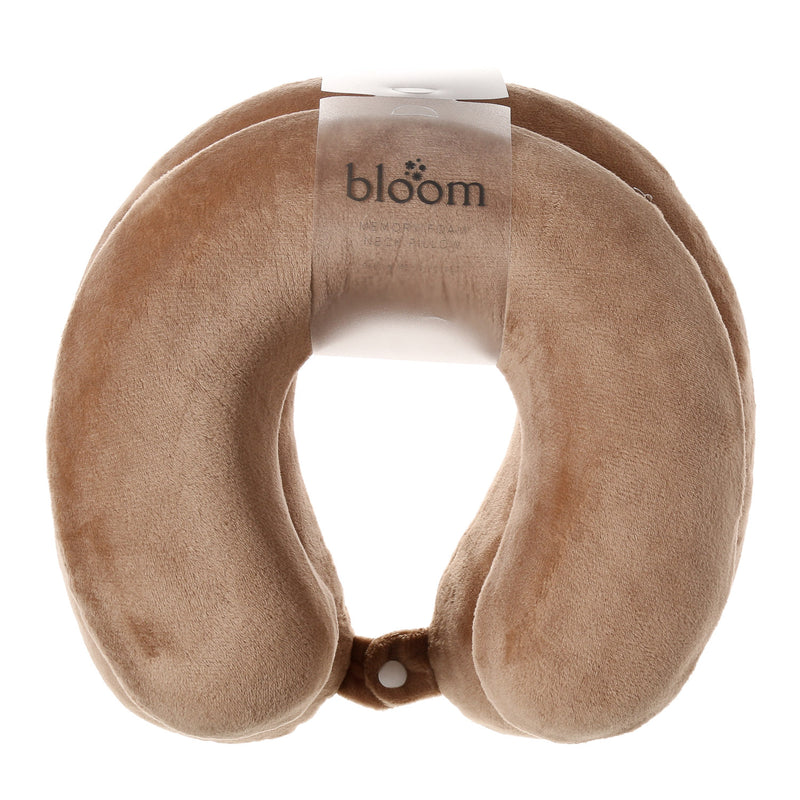 Bloom Baby & Me Memory Foam Neck 2PC Pillow in Brown