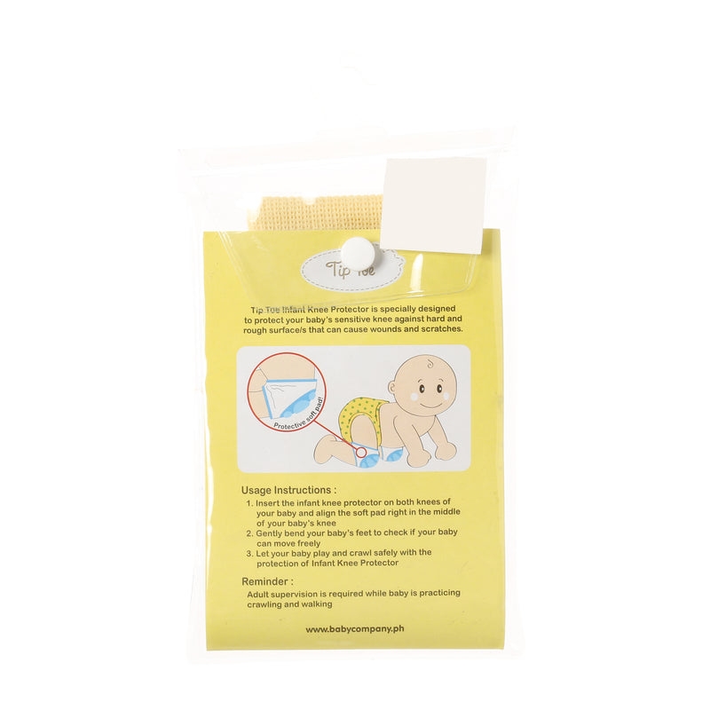 Tip Toe Infant Knee Protection in Yellow