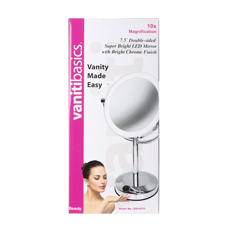 Vanitibasics Clarity Double-Sided Vanity Mirror 7.5 in.