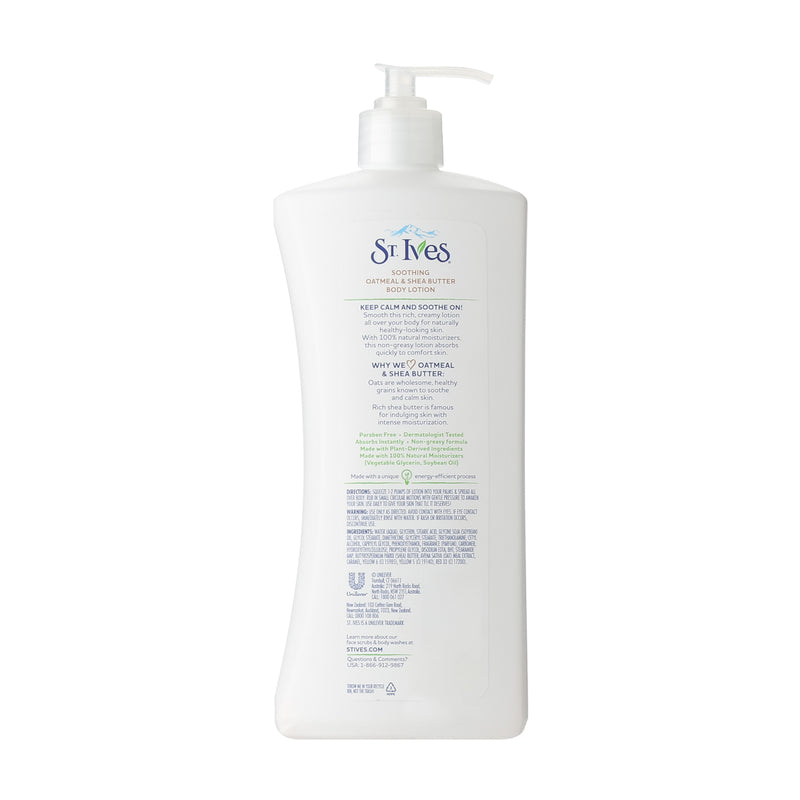 St. Ives Body Lotion Soothing Oatmeal & Shea Butter 21oz