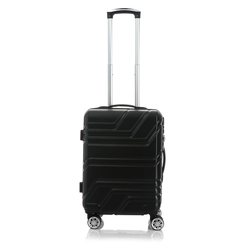 Travel Basic Chin 20-Inch Small Hard Case Luggage in Black