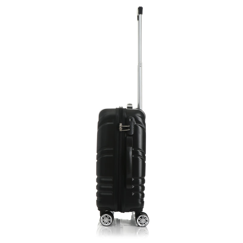 Travel Basic Chin 20-Inch Small Hard Case Luggage in Black