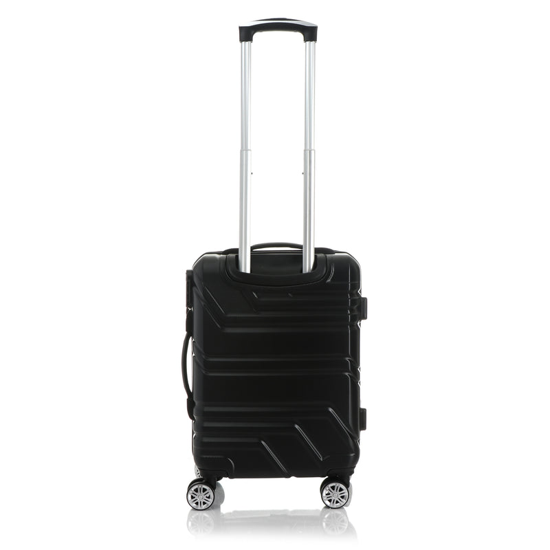 Travel Basic Chin 20-Inch Small Hard Case Luggage in Black