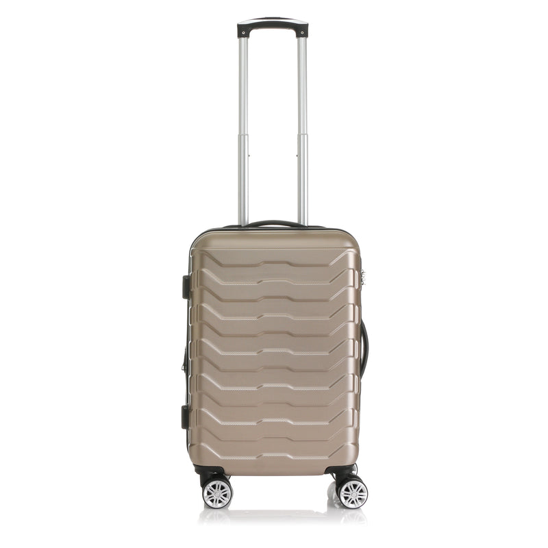 Travel Basic Che 20-Inch Small Hard Case Luggage in Gold