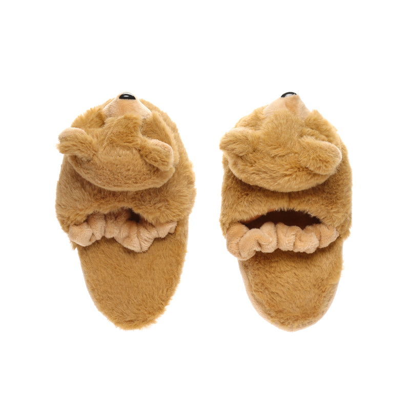 SM Accessories Kids_ Bear Plush Bedroom Slippers