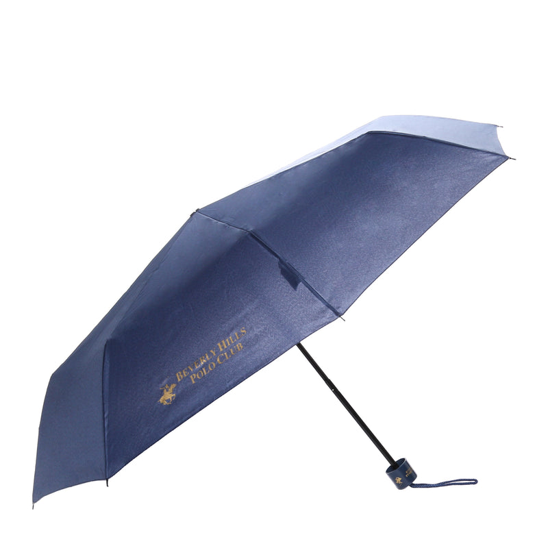 Beverly Hills Polo Club Manual 3-Fold Umbrella _ Dark Blue