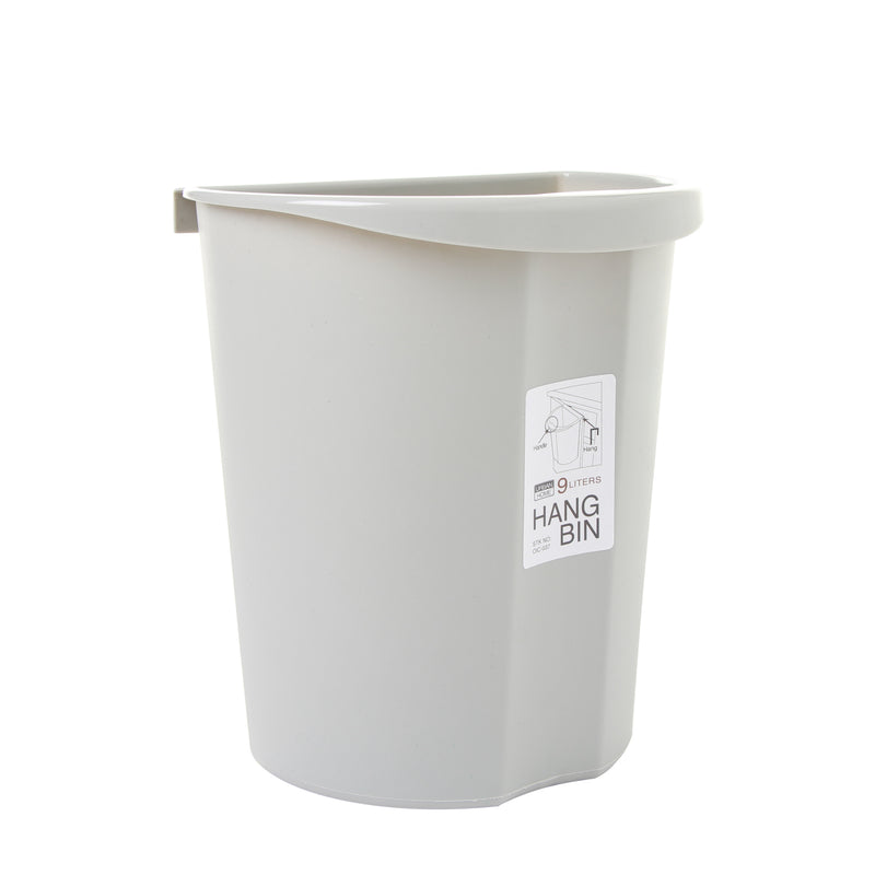 Urban Home 9L Hang Trash Bin in Gray