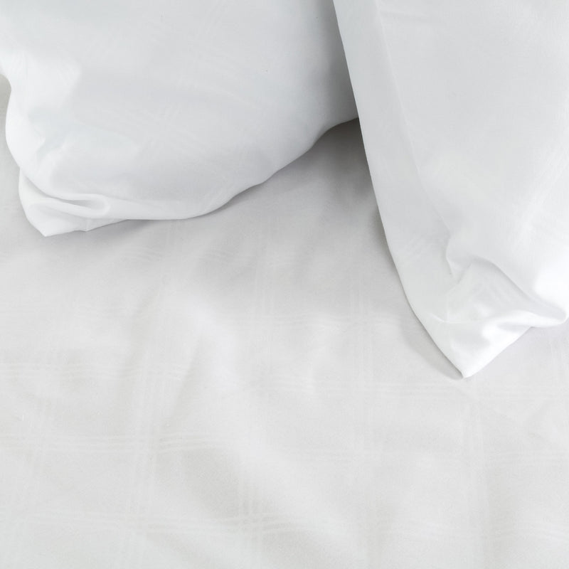 Basic Simplicity Signature Bed Linen Collection 3Pc. Full Bedding and Pillowcase Set in White