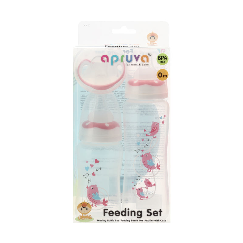 Apruva Standard Feeding Bottle Gift Set - Pink