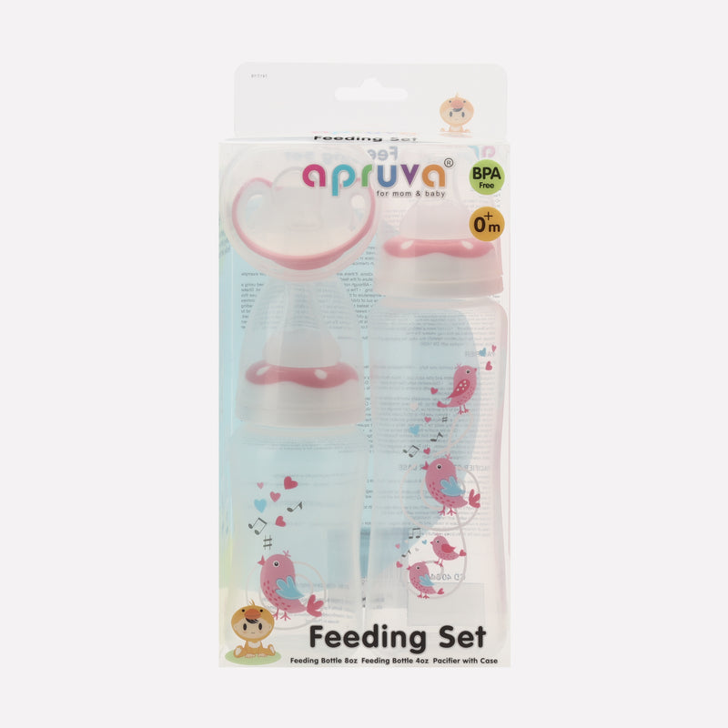 Apruva Standard Feeding Bottle Gift Set - Pink