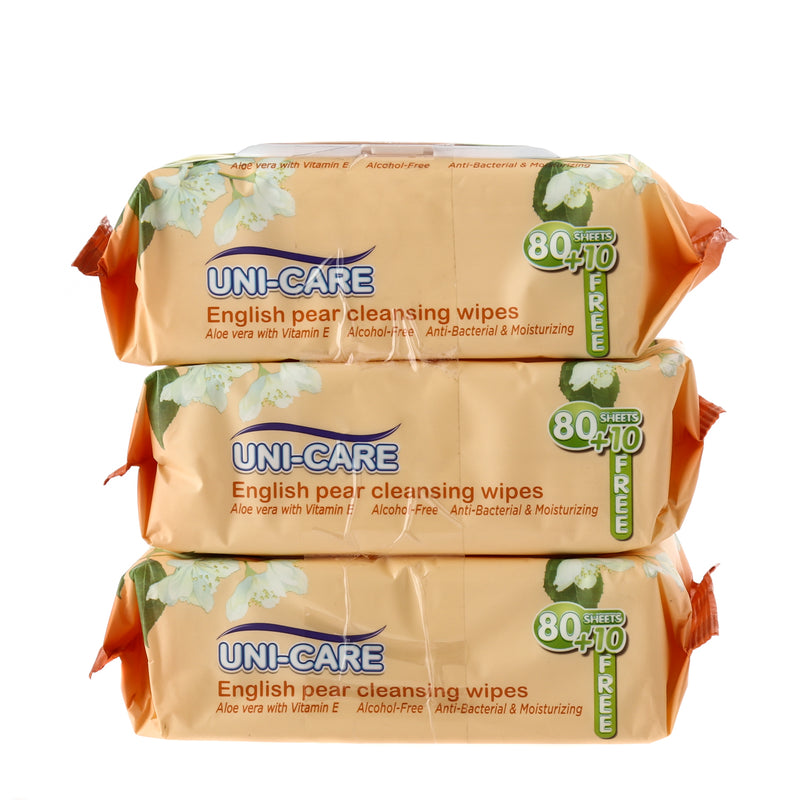 Unicare Buy 2 Take 1 English Pear Cleansing Baby Wipes 100 Sheets