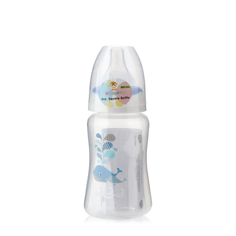 Apruva Blue Whales Standard Feeding Bottle 125ml