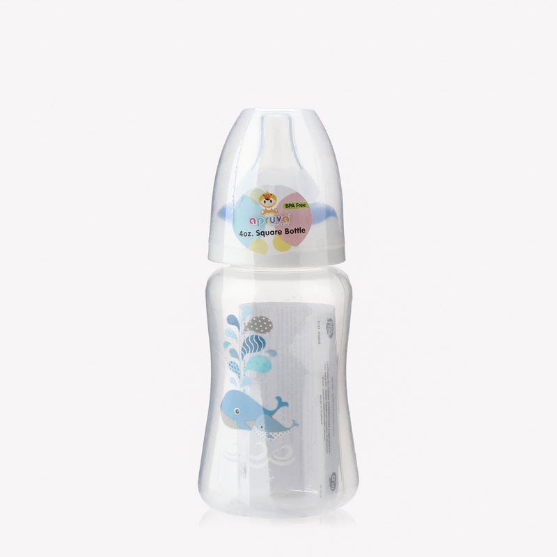 Apruva Blue Whales Standard Feeding Bottle 125ml