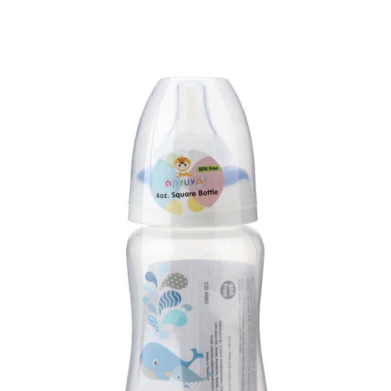 Apruva Blue Whales Standard Feeding Bottle 125ml