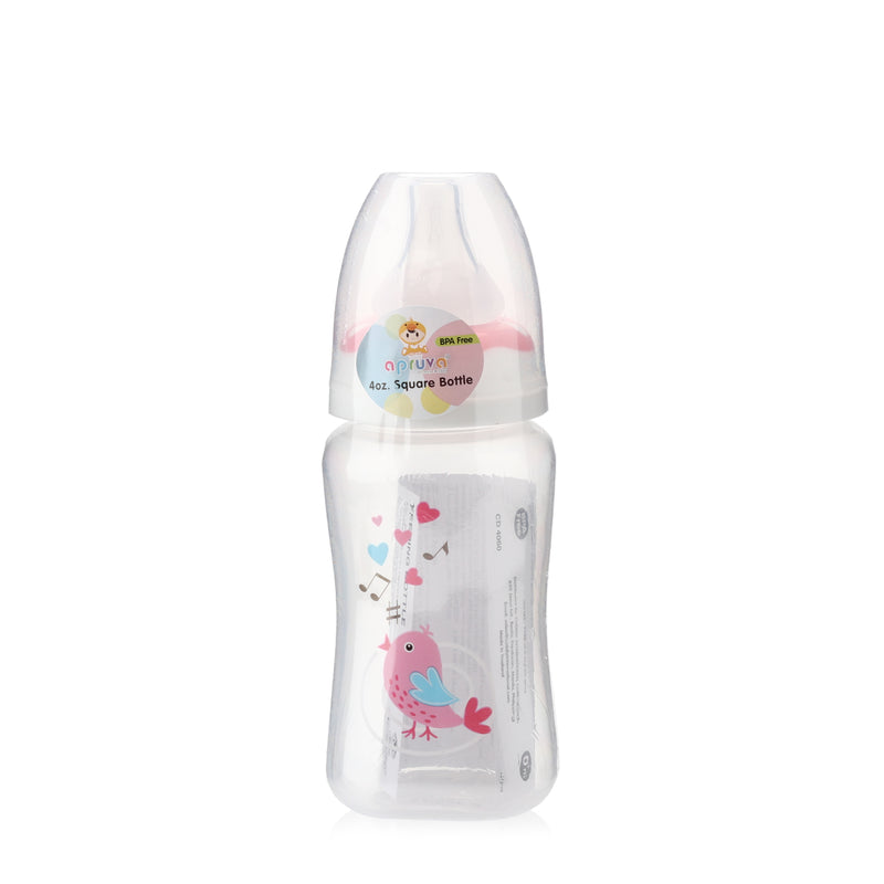 Apruva Pink Birds Standard Feeding Bottle 125ml