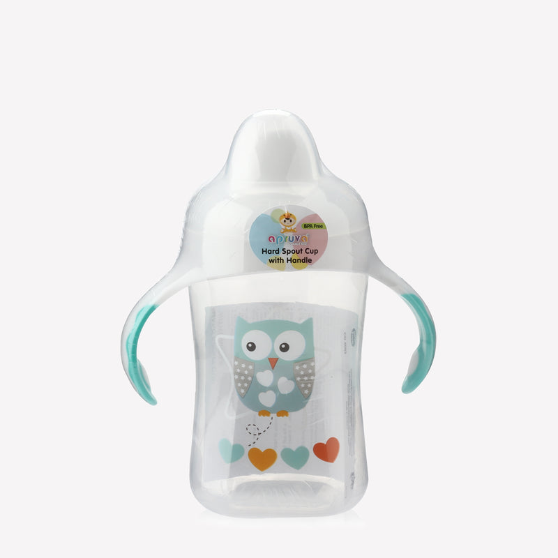 Apruva Owls Hard Spout Cup with Handles