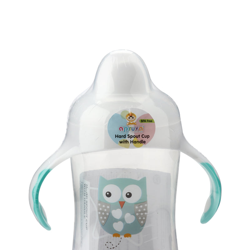 Apruva Owls Hard Spout Cup with Handles