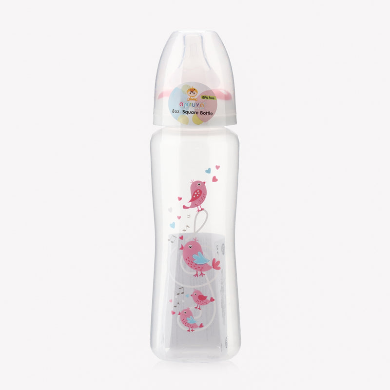 Apruva Pink Birds Standard Feeding Bottle 250ml