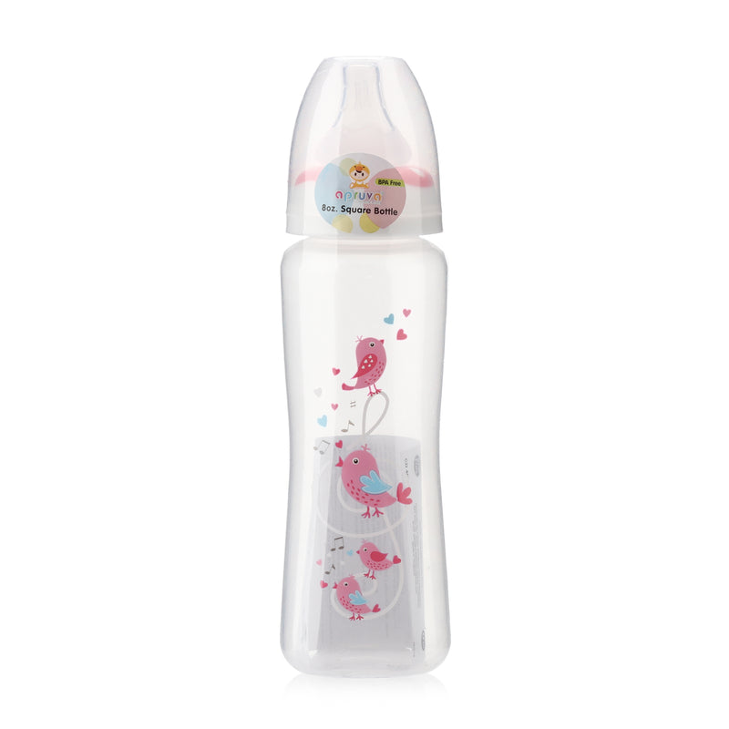 Apruva Pink Birds Standard Feeding Bottle 250ml