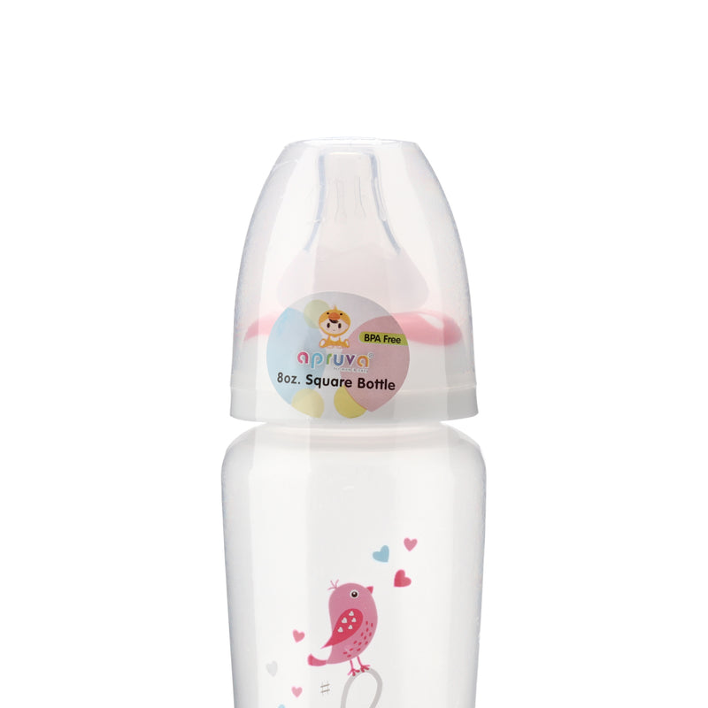 Apruva Pink Birds Standard Feeding Bottle 250ml