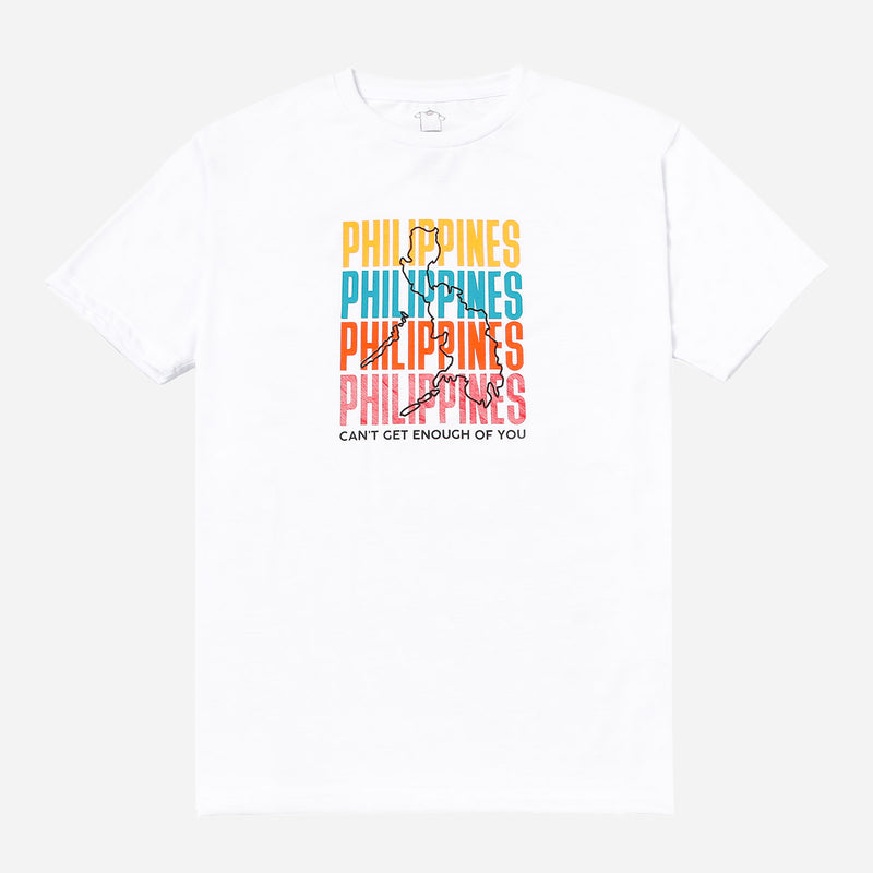 MENSCLRTSP/WHITE/XL/NODIM KAMISA BY KULTURA MENS PH MAP GRAPHIC TEE