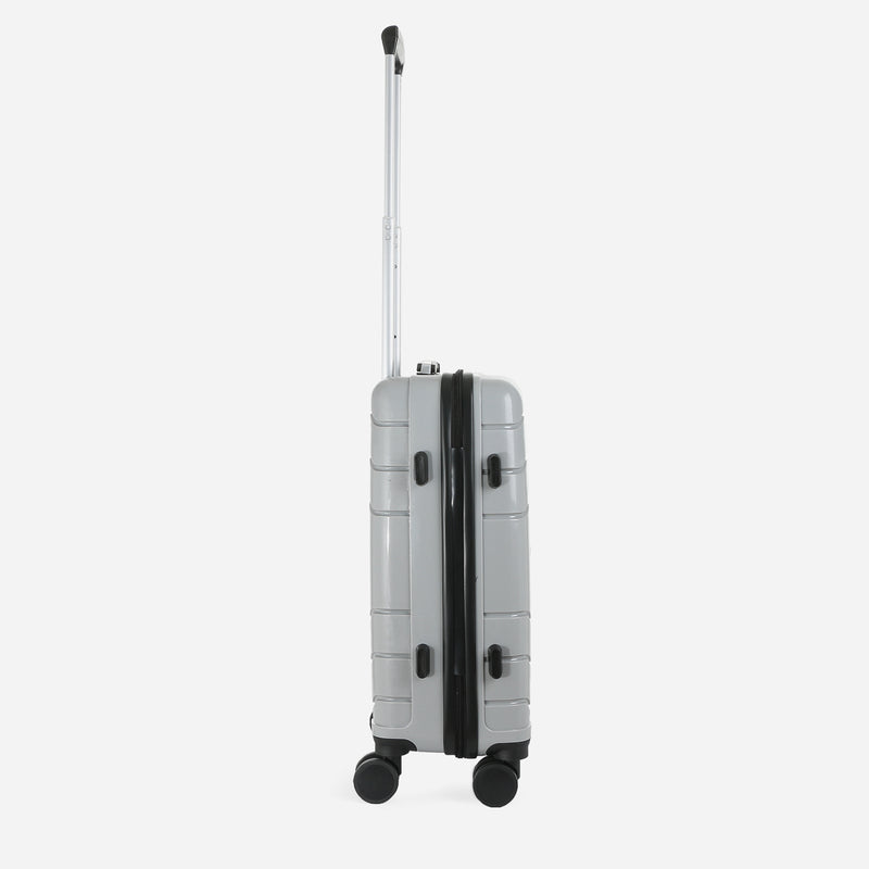 Travel Basic Drui 20-Inch Small Hard Case Luggage in Silver