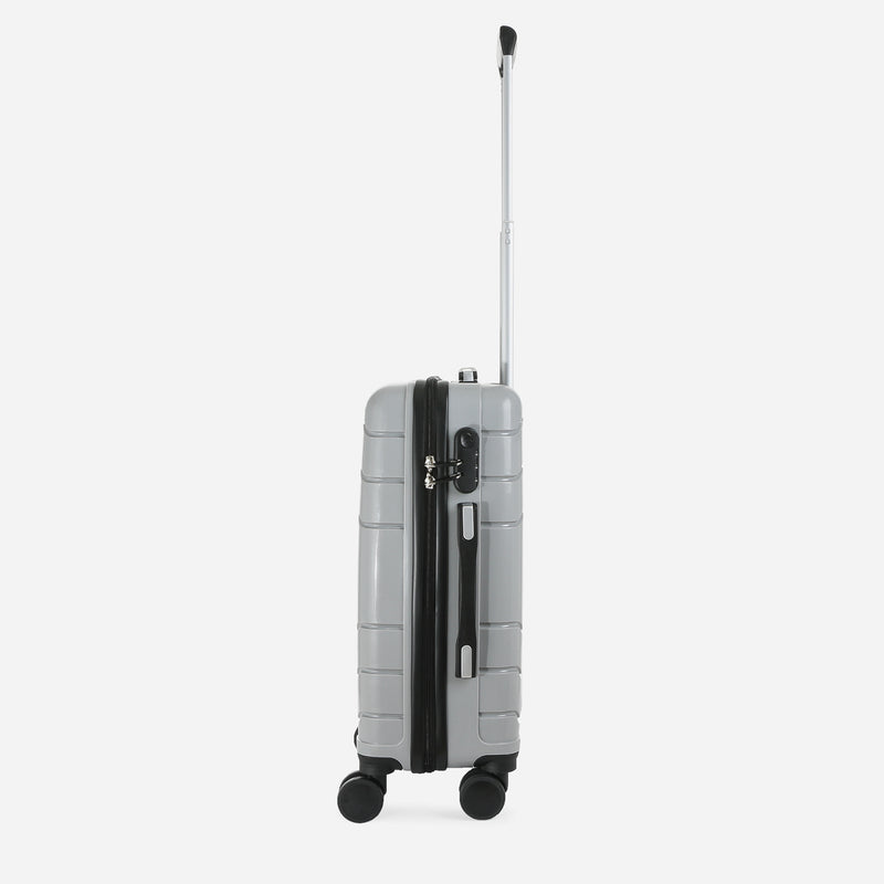 Travel Basic Drui 20-Inch Small Hard Case Luggage in Silver