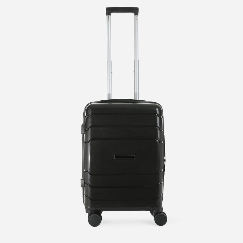 Travel Basic Drui 20-Inch Small Hard Case Luggage in Black