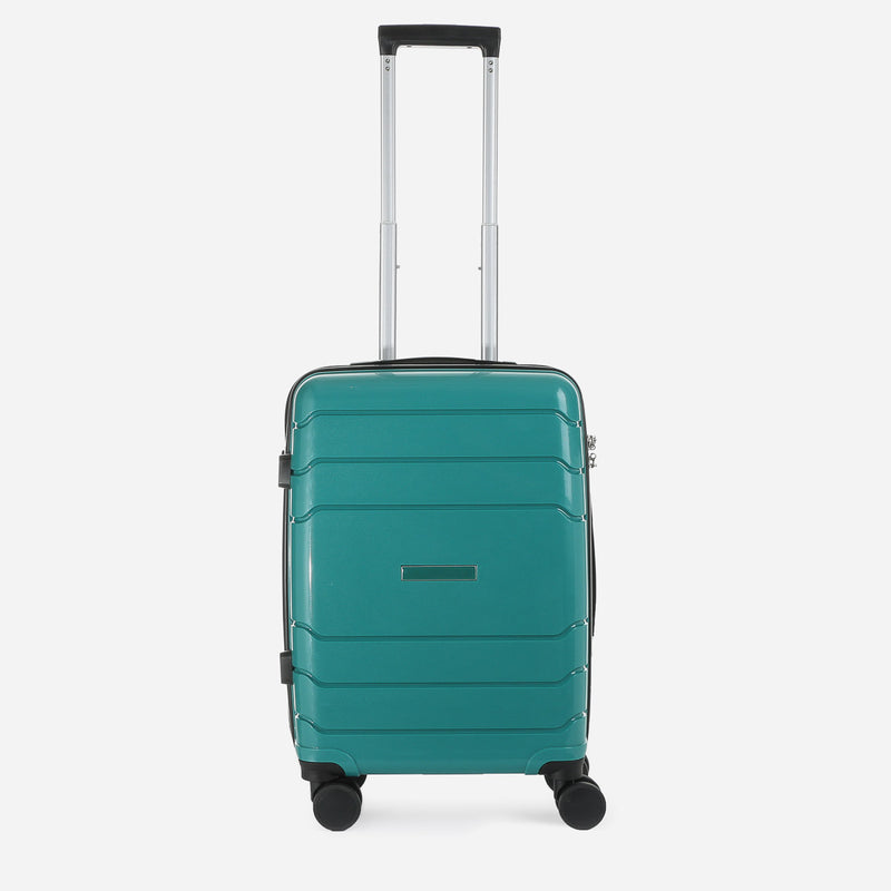 Travel Basic Drui 20-Inch Small Hard Case Luggage in Dark Green