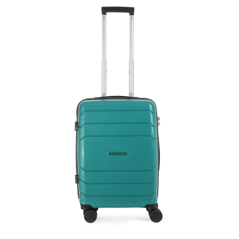 Travel Basic Drui 20-Inch Small Hard Case Luggage in Dark Green