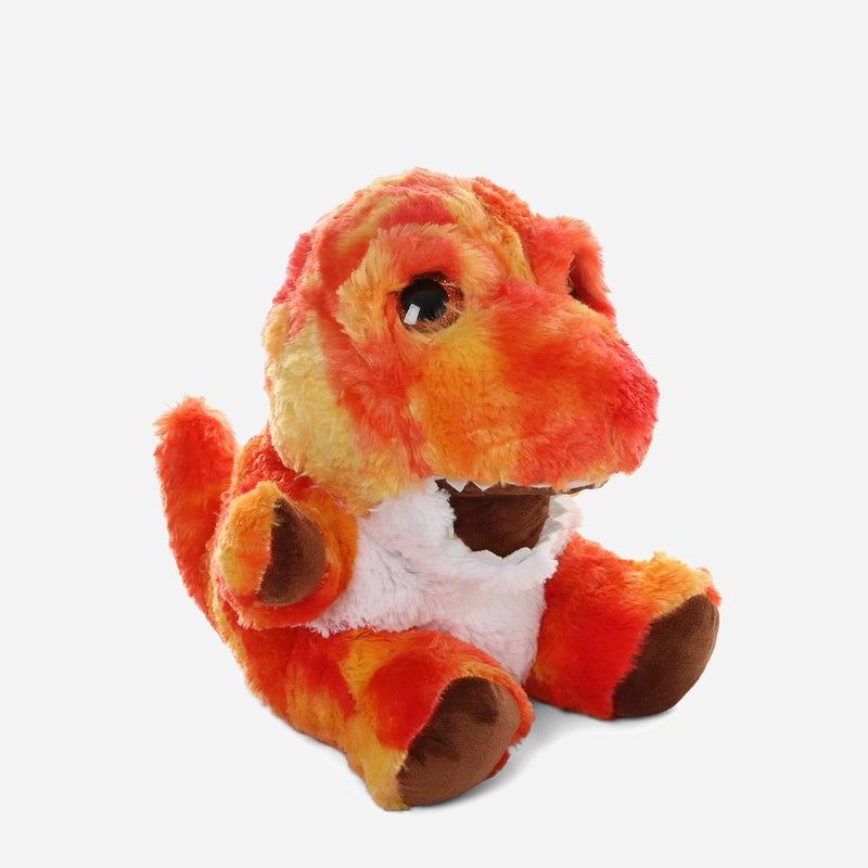 Toy Kingdom Dino Plush in Red Orange