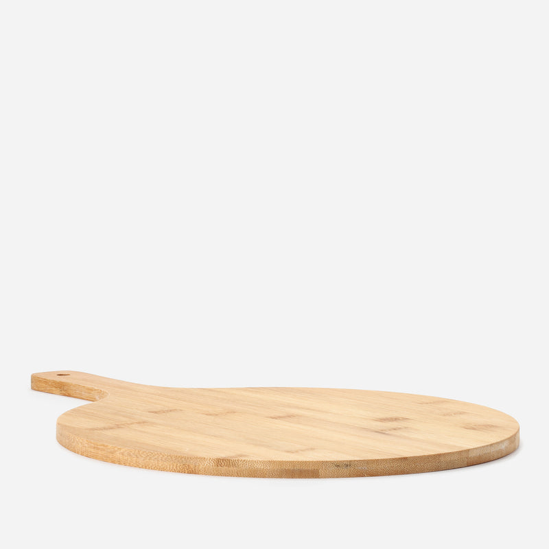 Eurochef Elite Bamboo Collection Round Cutting Board with Handle 40 x 27.5cm