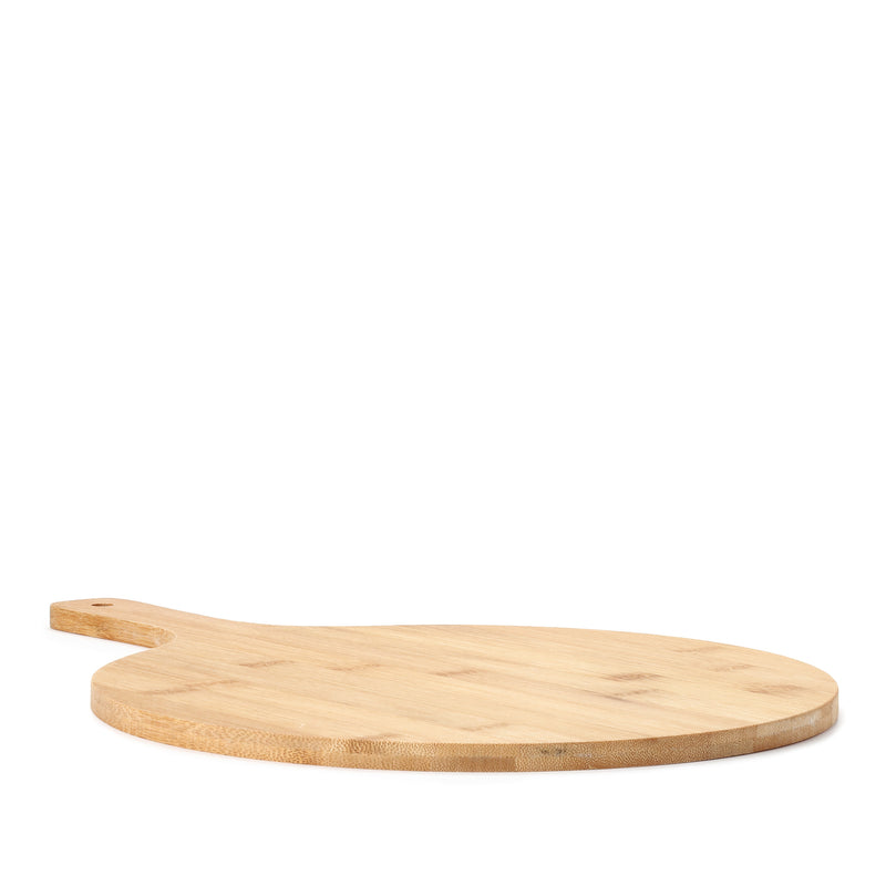 Eurochef Elite Bamboo Collection Round Cutting Board with Handle 40 x 27.5cm