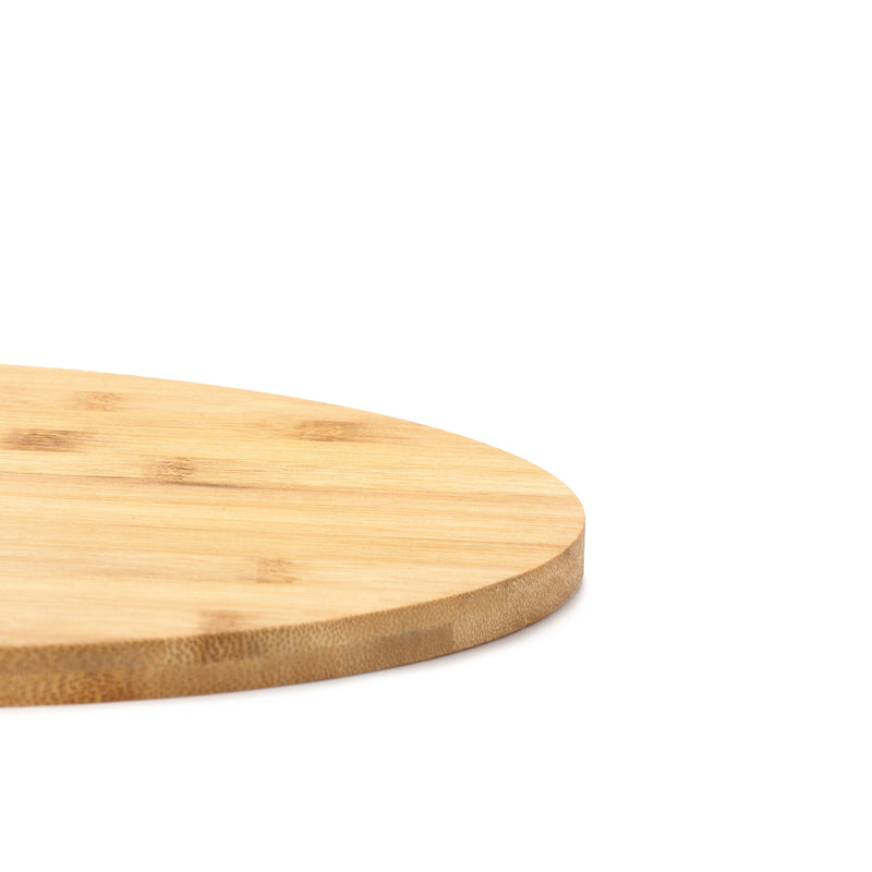 Eurochef Elite Bamboo Collection Round Cutting Board with Handle 40 x 27.5cm