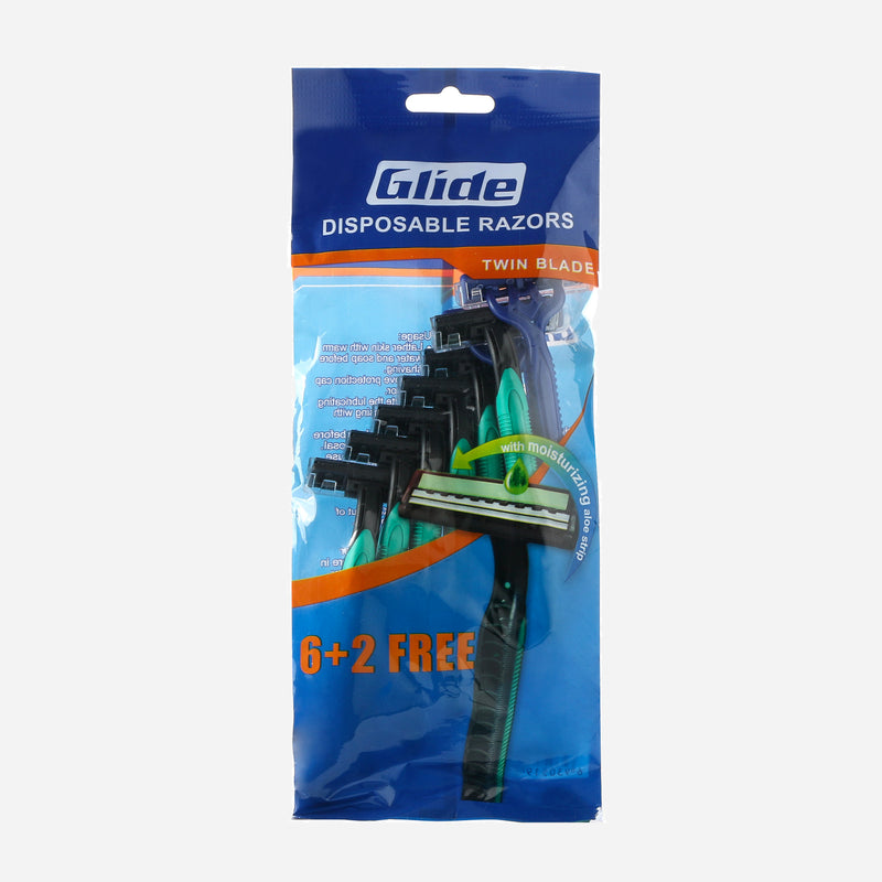 Glide 8-pack Disposable Razor Set