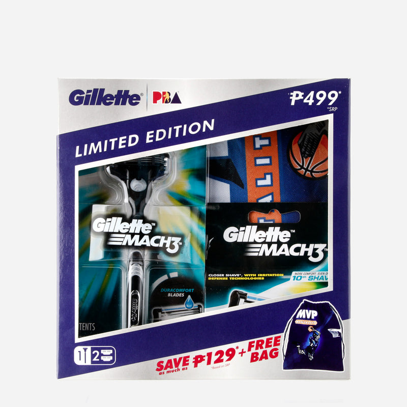 Gillette x PBA Limited Edition Mach 3 Razor & Cartridge Promo Pack