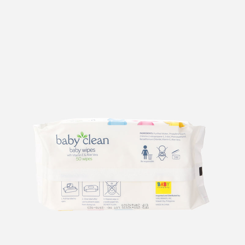 Baby Clean Wipes 50 Sheet Pack