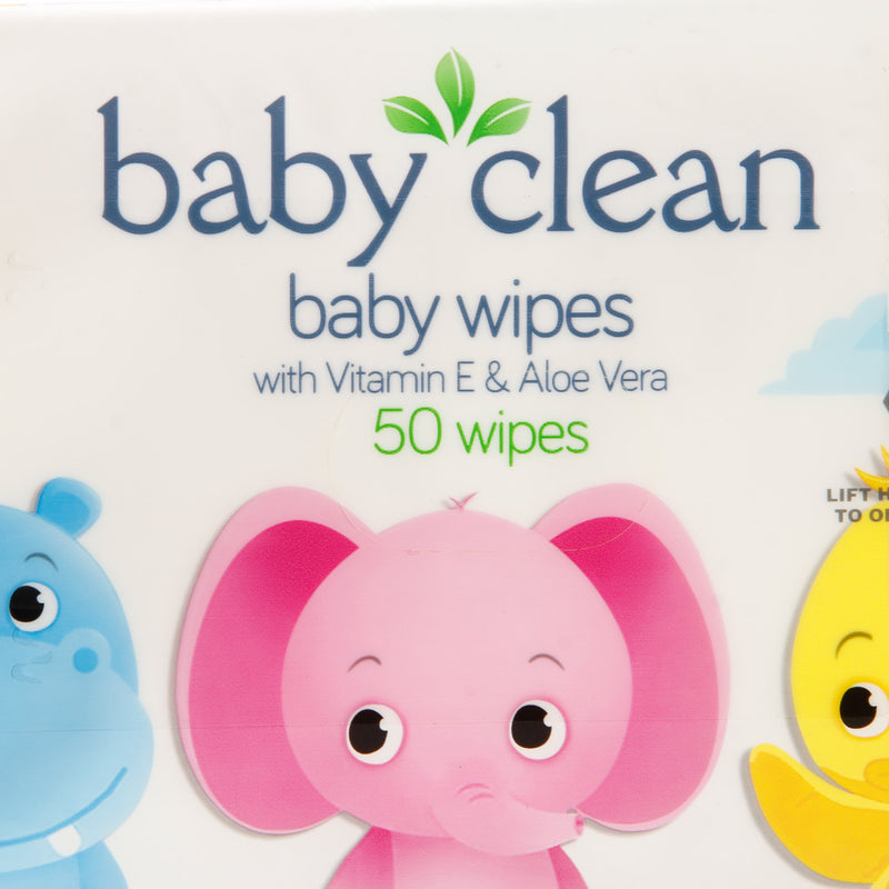 Baby Clean Wipes 50 Sheet Pack