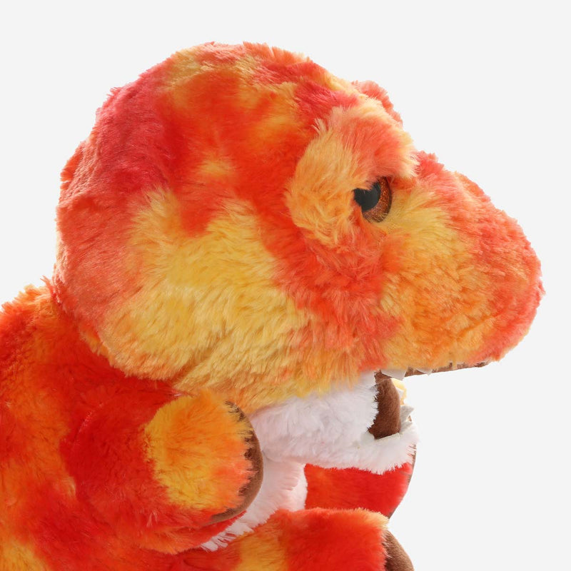 Toy Kingdom Dino Plush in Red Orange