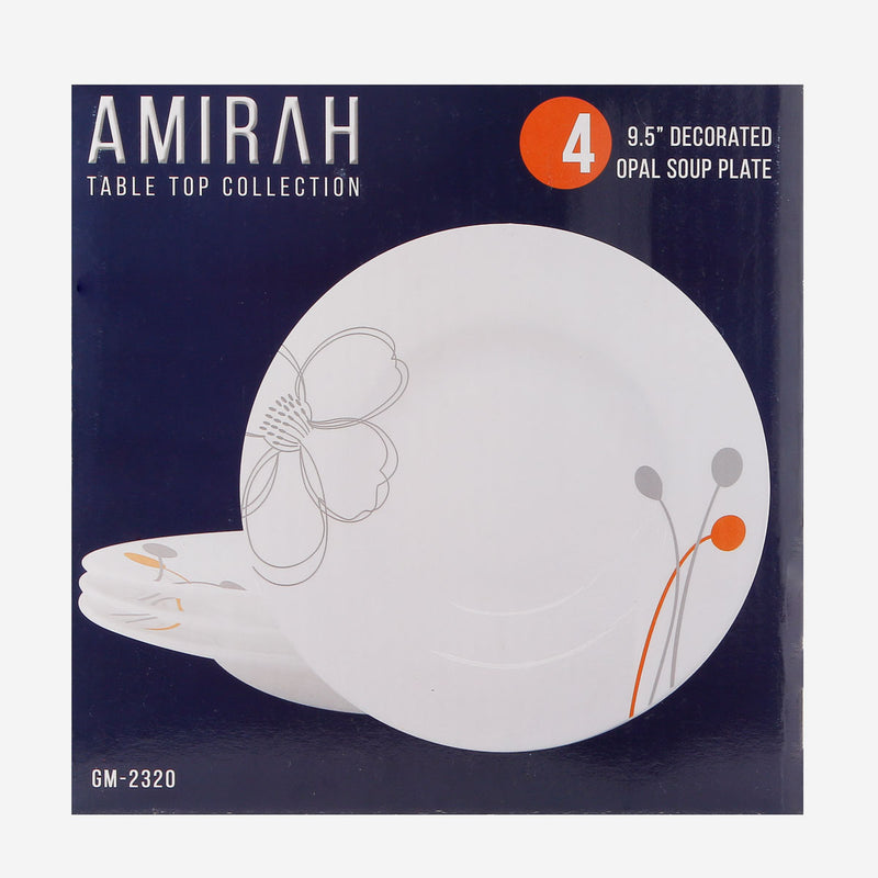 Amirah 4-piece Opal Soup Plate 9.5in.