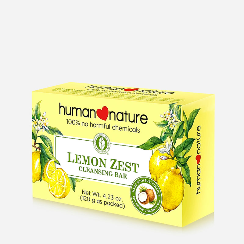 Human Nature Lemon Zest Cleansing Bar Soap 120g